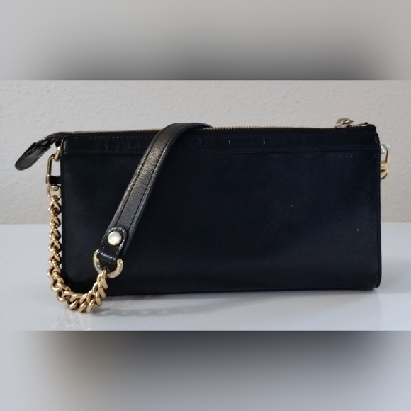 MCM Studded Shoulder Bag Black/Gold - Picture 4 of 14